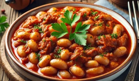 Kolay Etli Kuru Fasülye Tarifi - Yemeklerin.com
